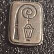 Значок СССР Фонари Ленинграда. 1950-е годы (Оригинал,серебро 875 пробы) - Biblion.shop 