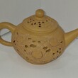 Заварочный авторский  чайник из глины (Китай ,ручная резьба,клеймо мастера) - Biblion.shop 