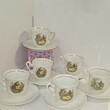 Набор кофейных чашек  "Мадонна " на 6 персон   (Югославия, 1970-е г, номерной № 121 ) - Biblion.shop 