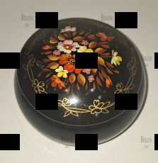 Шкатулка винтажная   с авторской росписью (СССР,металл,авторская подпись) - Biblion.shop 