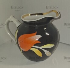 Молочник винтажный из сервиза "Красный тюльпан" ( Дулево,СССР 1968-1991 гг.) - Biblion.shop 