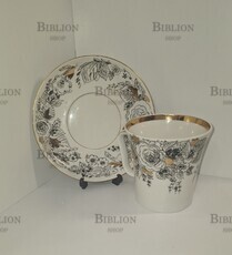 Чайная пара  ЛФЗ "Розы" (1970-е СССР,винтаж) - Biblion.shop 