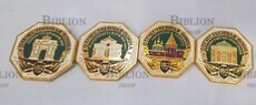 Значок СССР " Памятники и музеи Бородино Отечественная война 1812 года",4 шт  ( ЭТПК) - Biblion.shop 