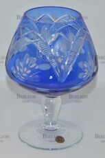 Винтажная ваза ремер (Германия, цветной хрусталь ,ручная работа) - Biblion.shop 