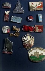 "Москва", набор коллекционных значков,13 шт - Biblion.shop 