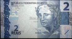 Банкнота 2 реала, Бразилия (2010 г)  2010-2013 гг - Biblion.shop 