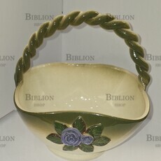 Ваза-конфетница с объемным декором ( Будянский фаянсовый завод ,Украина ,1970е,фаянс ) - Biblion.shop 