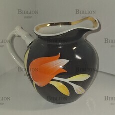 Молочник винтажный из сервиза "Красный тюльпан" ( Дулево,СССР 1968-1991 гг.) - Biblion.shop 