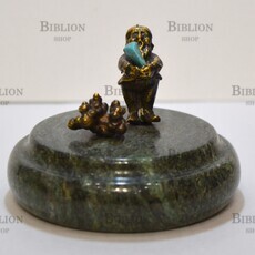 Статуэтка  из бронзы "Гномик" (Змеевик, бронза) - Biblion.shop 