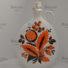 Штоф "Оранжевый букет"(Киев,клеймо КЭКХЗ,фарфор) - Biblion.shop 