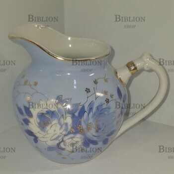 Молочник "Голубой пион" (Дулево, 1956-1960гг г, винтаж) - Biblion.shop 