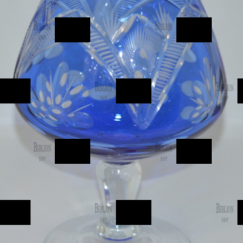 Винтажная ваза ремер (Германия, цветной хрусталь ,ручная работа) - Biblion.shop 