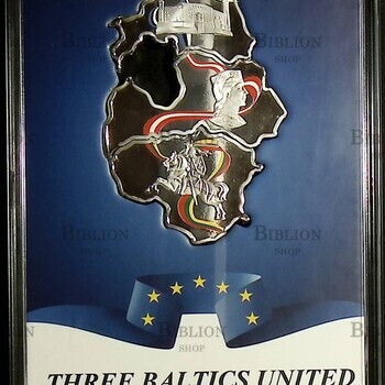 Набор из 3-х монет 50 франков 2015г "Балтийские страны в Еврозоне"  - Biblion.shop 